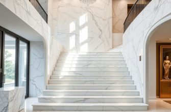 Лестницы из камня: безопасность и элегантность в доме