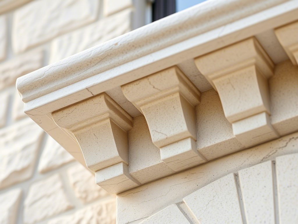 Карнизы из камня: украшение фасада и защита от осадков