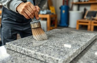 Обработка камня гидрофобным составом