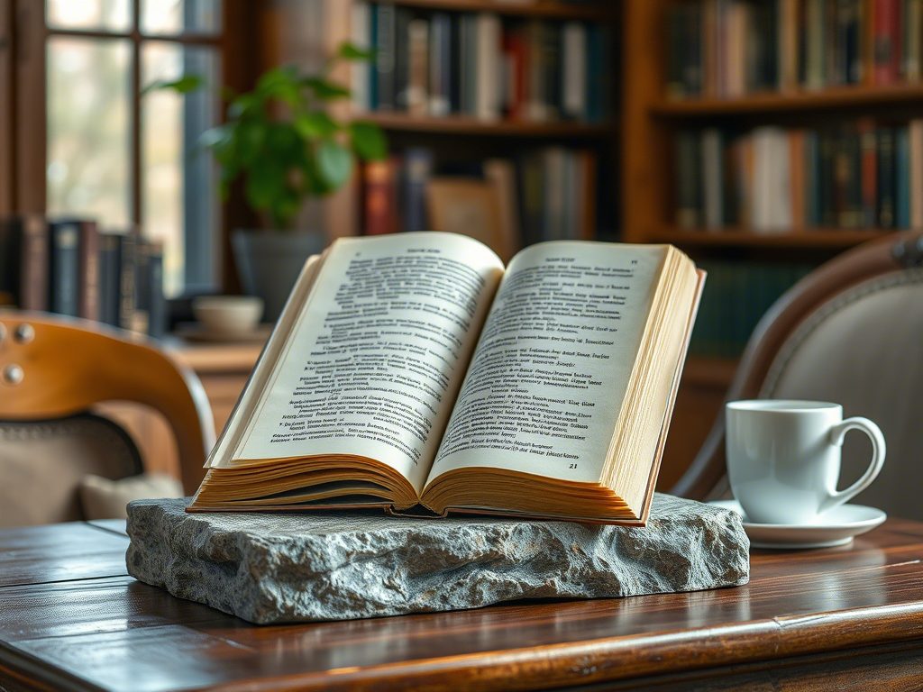 Каменные держатели для книг – работа с небольшими камнями