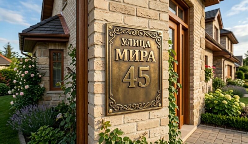 Фасад как лицо дома: как подобрать стиль вывески под отделку стен